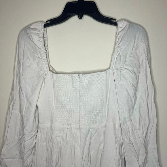 NWT Aritzia Sunday Best Delilah Longsleeve White Dress - Picture 9 of 9